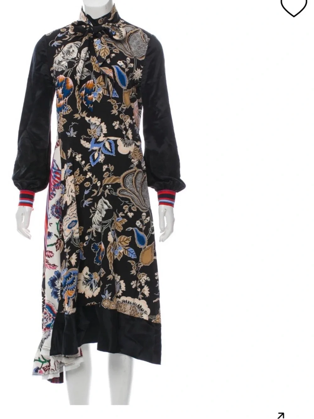 Tory Burch Delilah Silk Midi Dress Size 4 No Neck Tie
